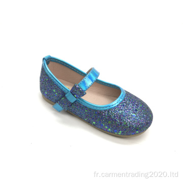 Nouvelles chaussures de dressage plates glitter pour enfants